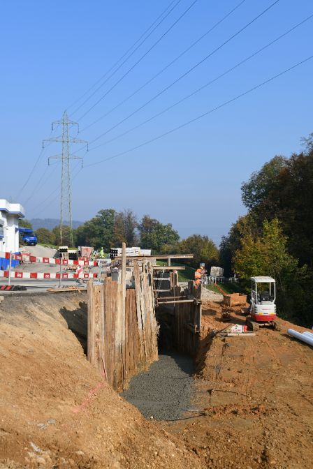 Tunnelling beneath Bözbergstrasse